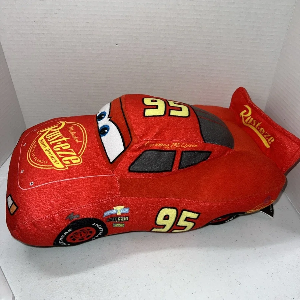 Disney Pixar Cars 3 Plush Stuffed Lightning Mcqueen Red Pillow Plush Buddy 16